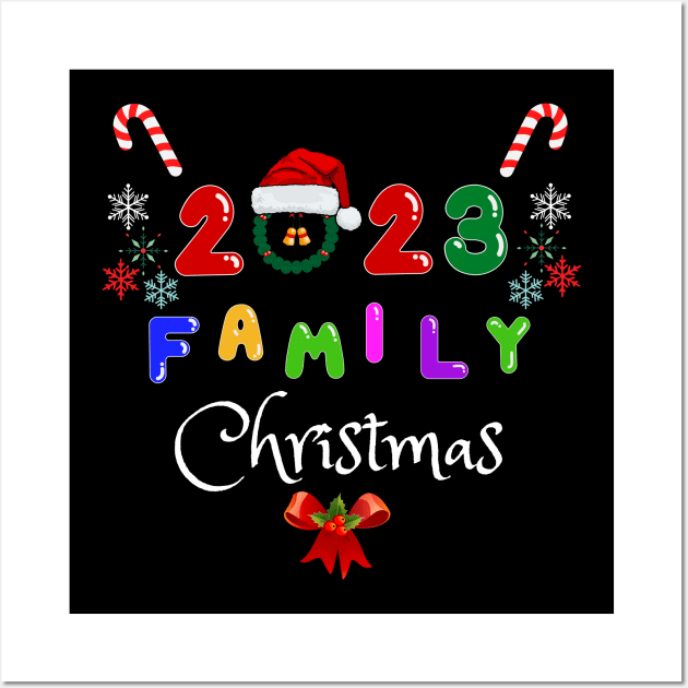 2023 Family Christmas Wall Art by Darunyaa
